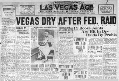 Las Vegas Age Prohibition Headline