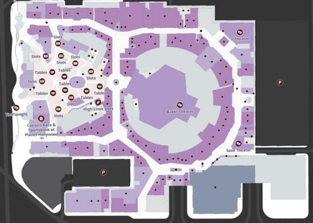 Bakkt Theater Map